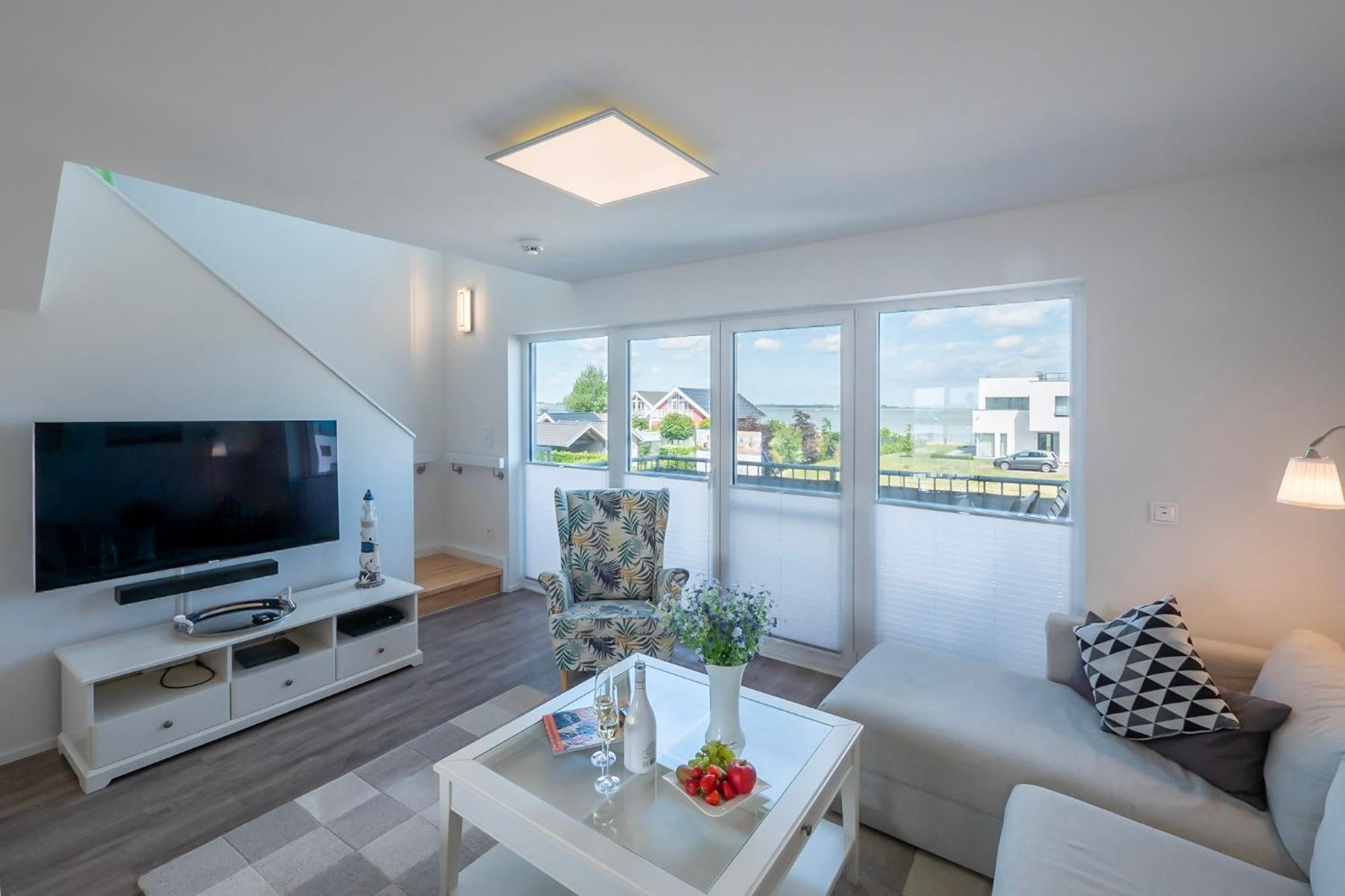 Maisonette Fewo Ostseeflair By Seeblick Ferien Oro, Erste Wasserreihe, E-Saeule Olpenitz Εξωτερικό φωτογραφία